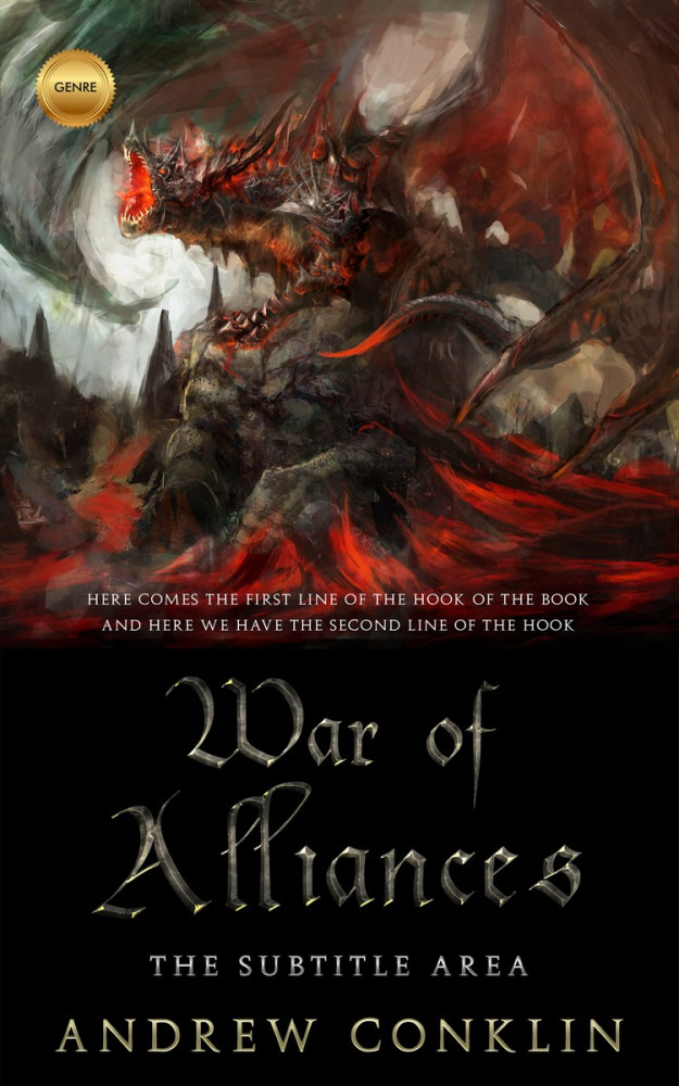 Front view of Oil #3519 - Premade Apocalyptica Book Cover