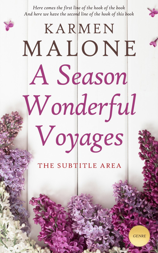 Front view of Ebb #3528 - Premade Romance Book Cover