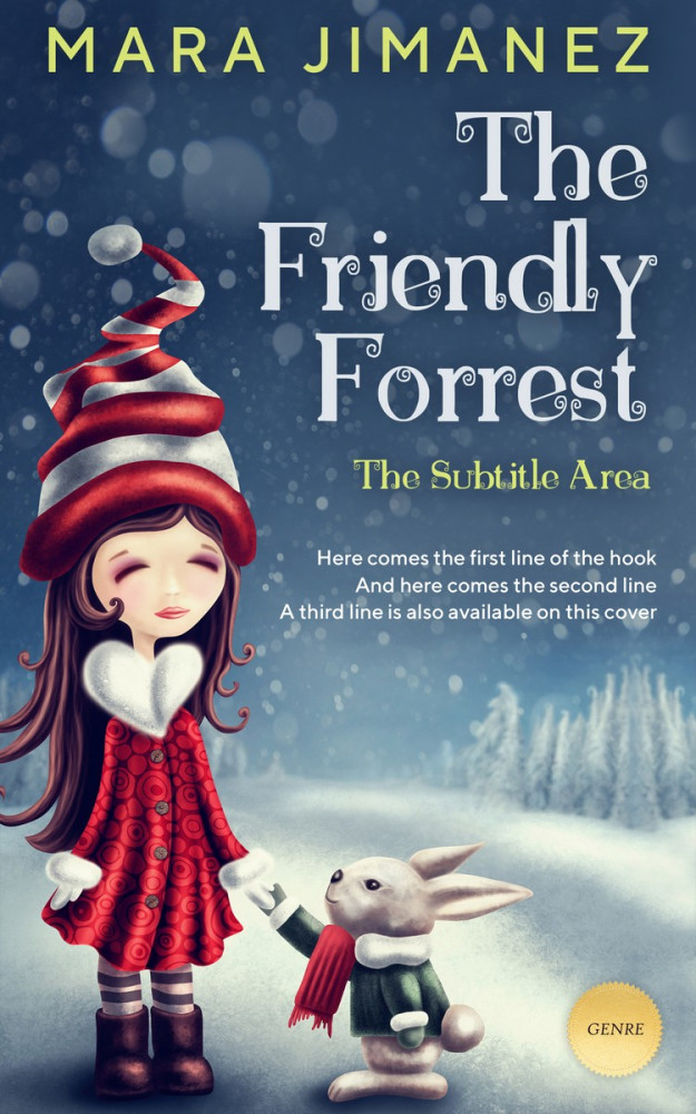 Front view of Pickled Bluewood #3540 - Premade Fantasy Book Cover