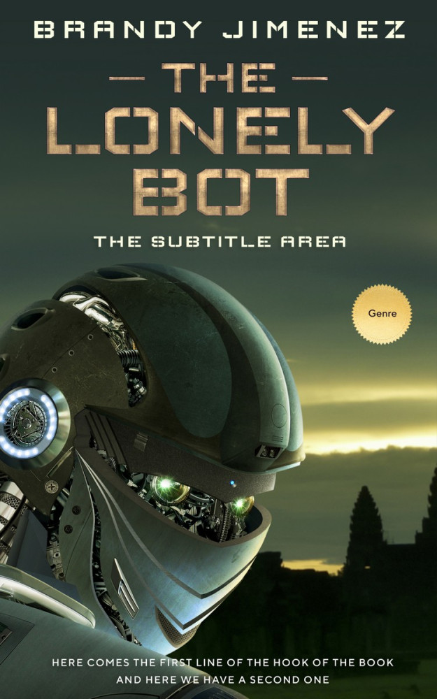 Front view of Heavy Metal #3564 - Premade Science Fiction Book Cover