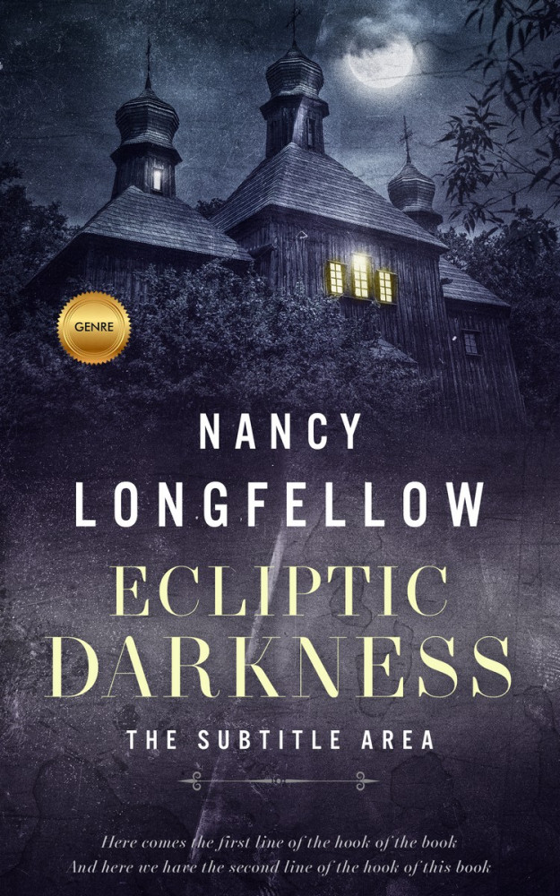 Front view of Charade #3598 - Premade Horror Book Cover