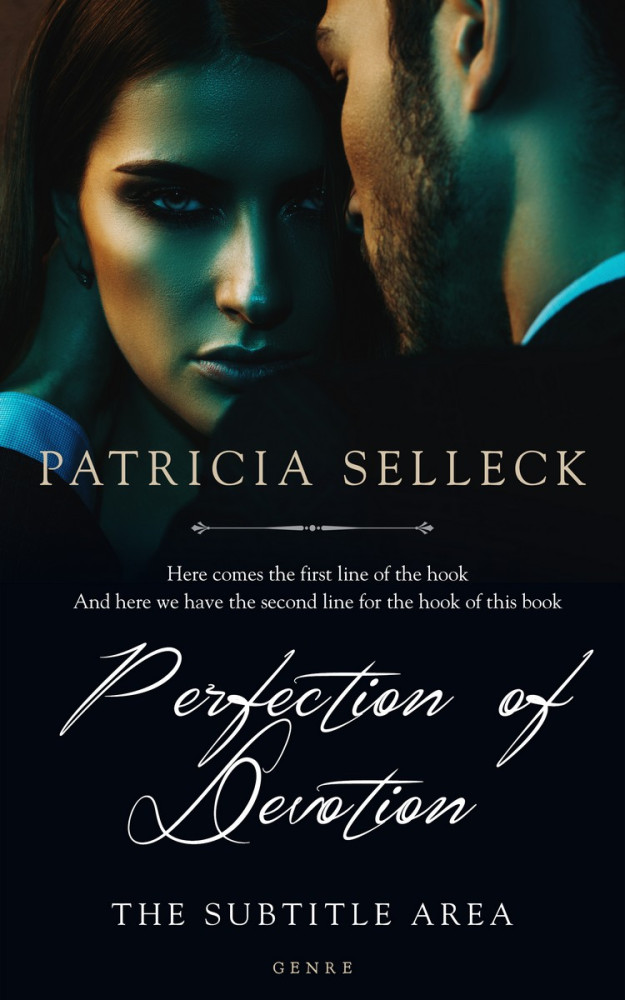 Front view of Ebony #3627 - Premade Romance Book Cover