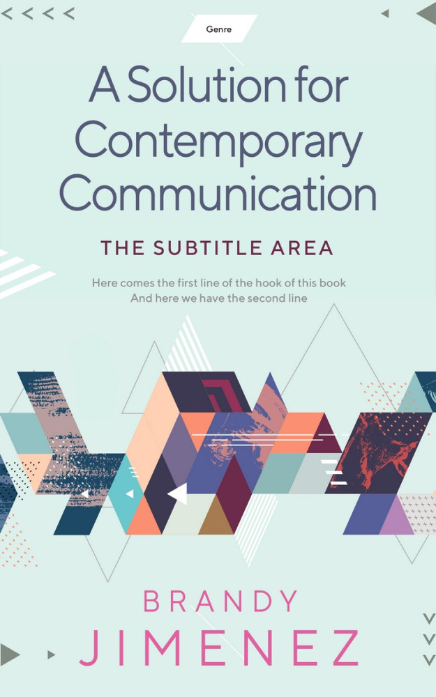 Front view of Swans Down #3647 - Premade Abstract Book Cover