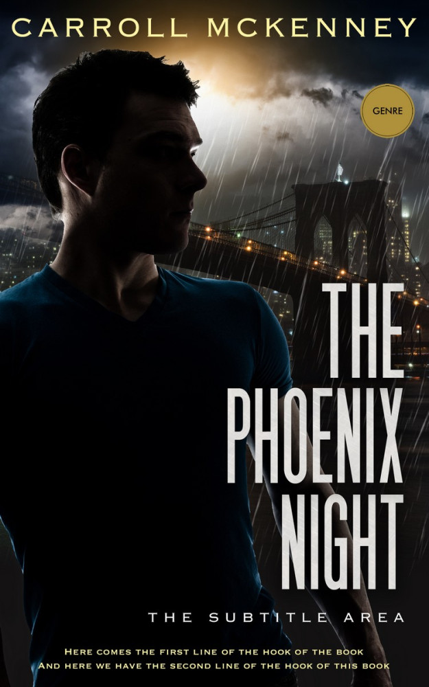 Front view of Cod Gray #3674 - Premade Action & Adventure Book Cover