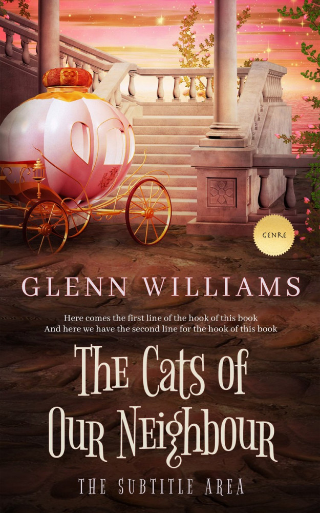 Front view of Petite Orchid #3697 - Premade Fantasy Book Cover