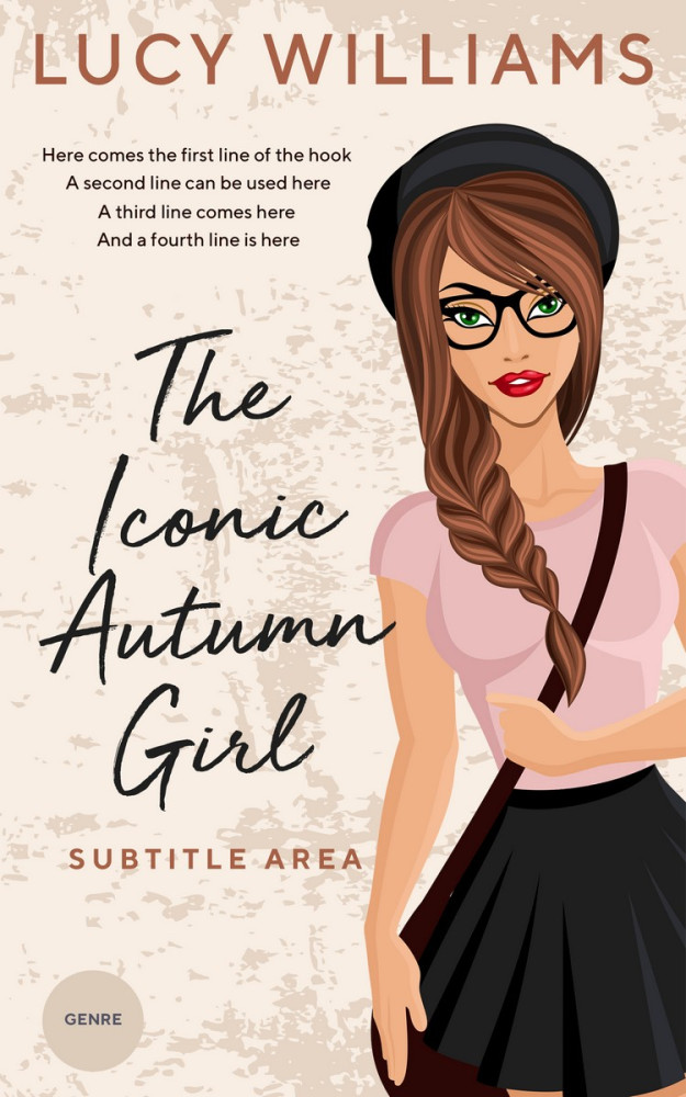 Front view of Cocoa Brown #3726 - Premade Teen & Young Adult Book Cover