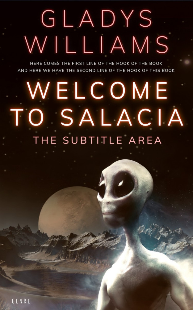 Front view of Eternity #3750 - Premade Science Fiction Book Cover