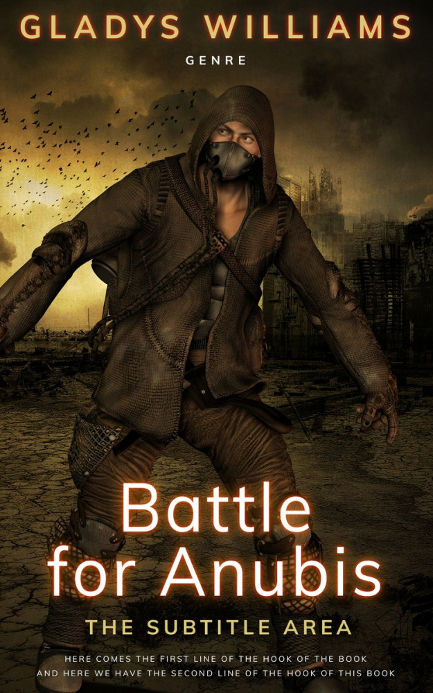 Front view of Eternity #3752 - Premade Apocalyptica Book Cover