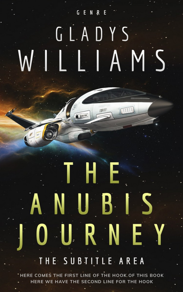 Front view of Cod Gray #3764 - Premade Science Fiction Book Cover