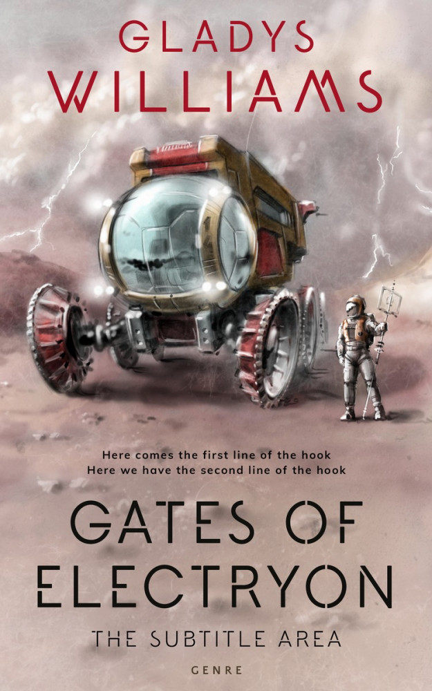 Front view of Silk #3775 - Premade Science Fiction Book Cover