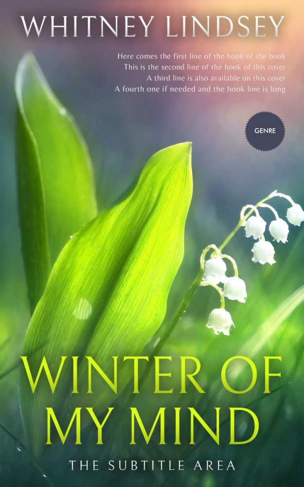 Front view of Axolotl #3778 - Premade Romance Book Cover