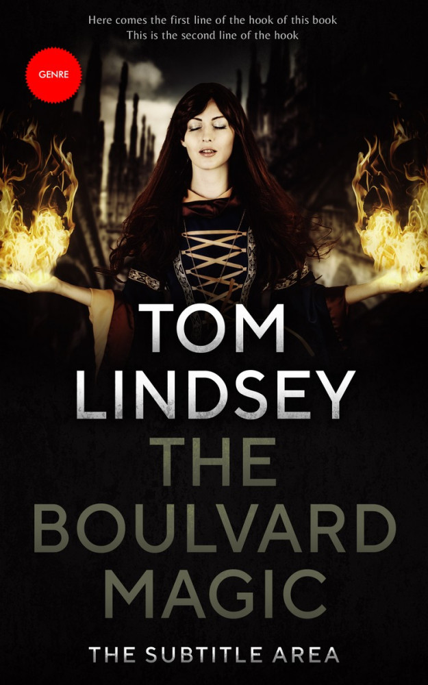 Front view of Gondola #3784 - Premade Fantasy Book Cover