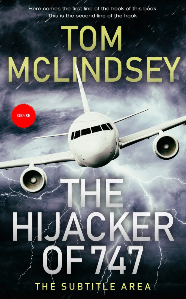 Front view of Celeste #3787 - Premade Action & Adventure Book Cover