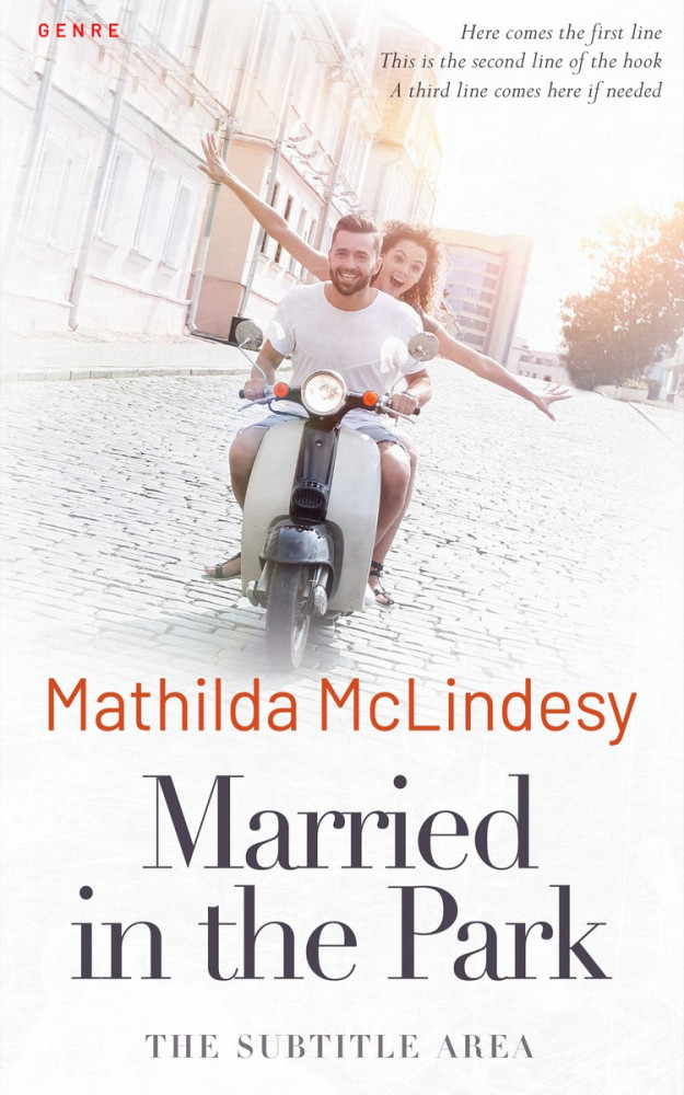 Front view of Ebb #3813 - Premade Romance Book Cover