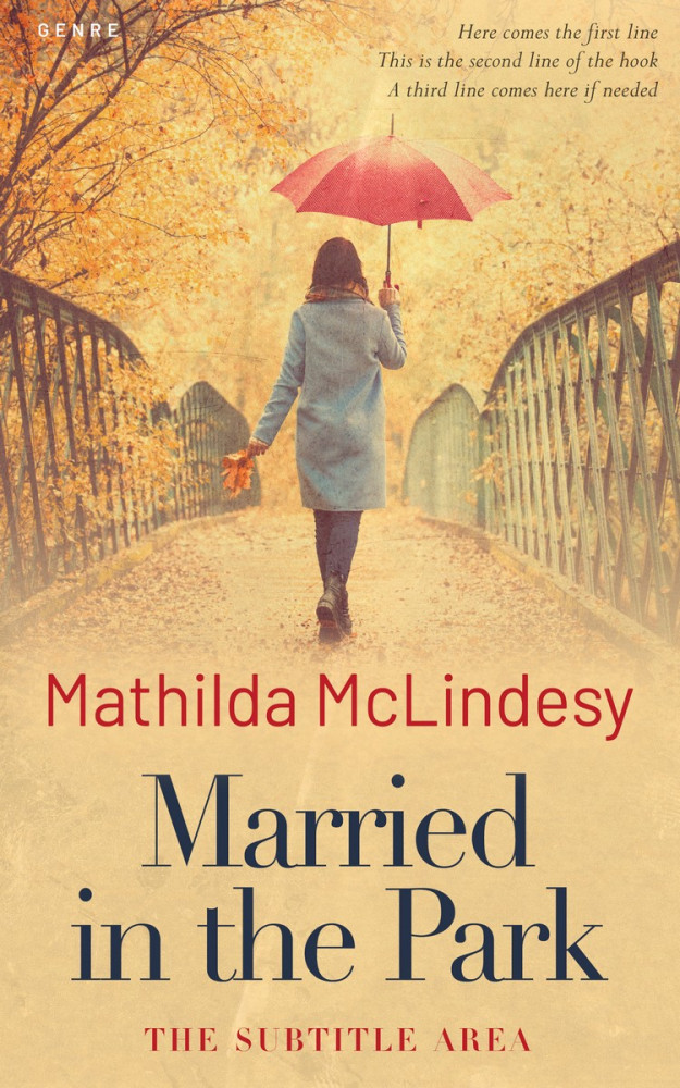 Front view of Gold Sand #3814 - Premade Romance Book Cover