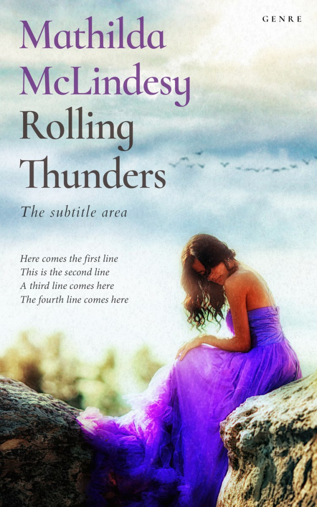 Front view of Nebula #3823 - Premade Romance Book Cover