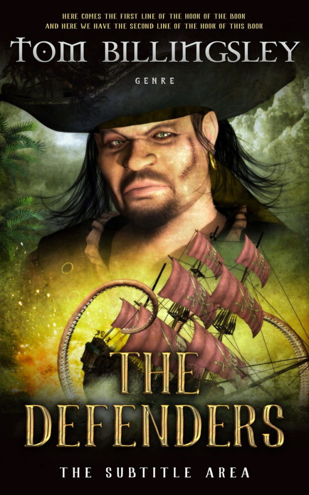 Front view of Sundance #3830 - Premade Fantasy Book Cover