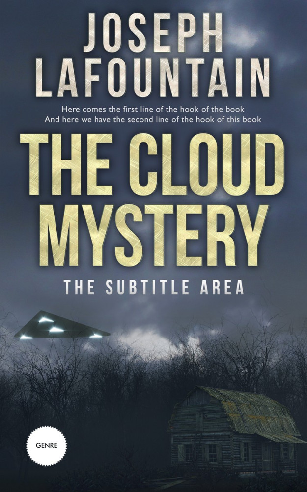 Front view of Bright Gray #3856 - Premade Apocalyptica Book Cover