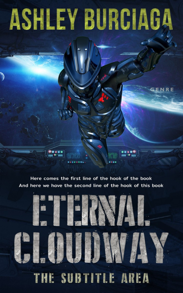 Front view of Big Stone #3870 - Premade Science Fiction Book Cover