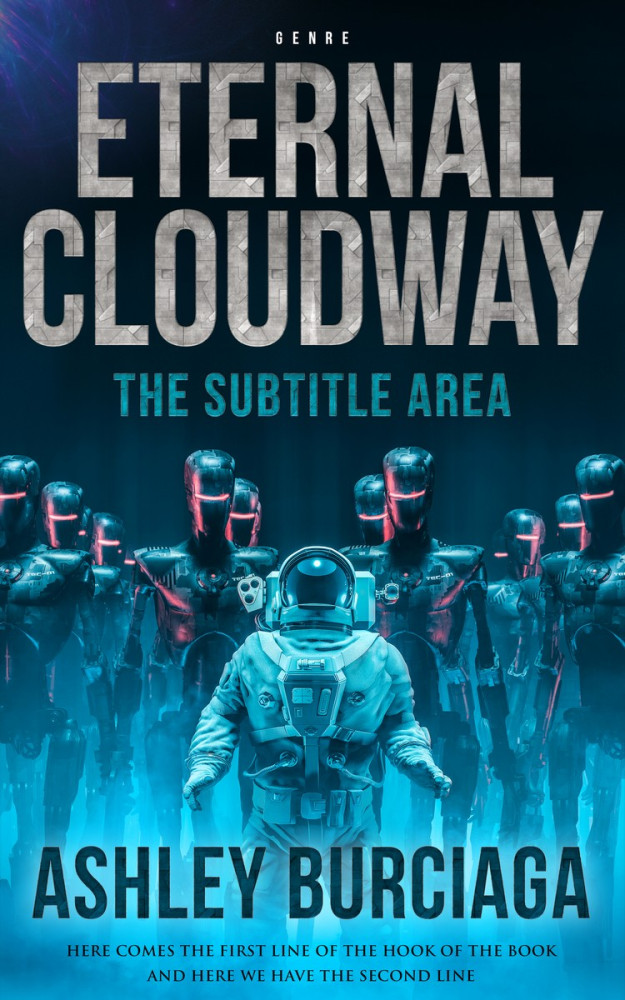 Front view of Tiber #3873 - Premade Science Fiction Book Cover