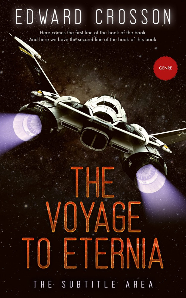 Front view of Asphalt #3906 - Premade Science Fiction Book Cover