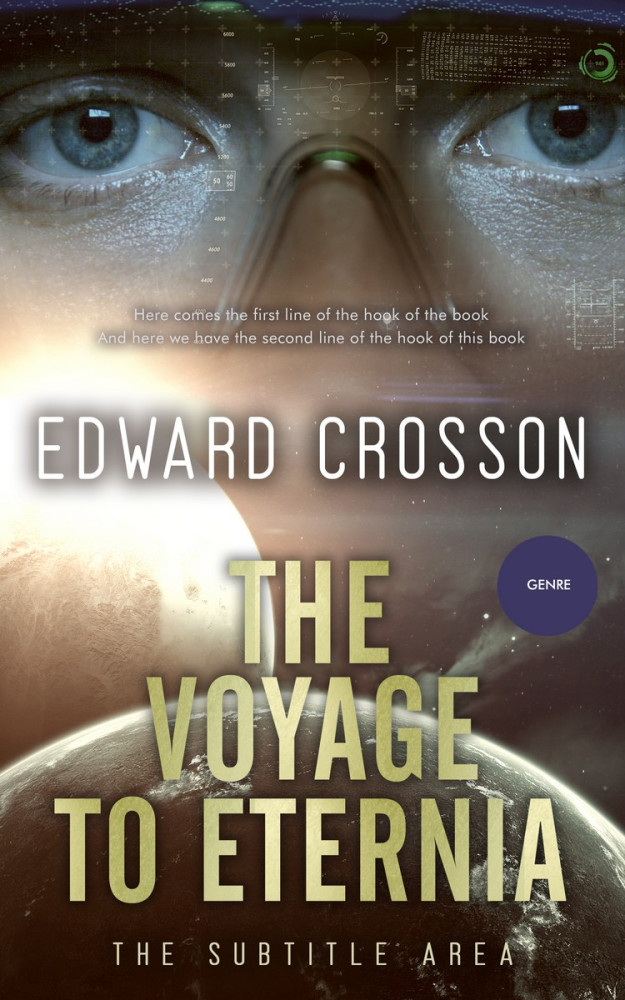 Front view of Taupe #3907 - Premade Science Fiction Book Cover