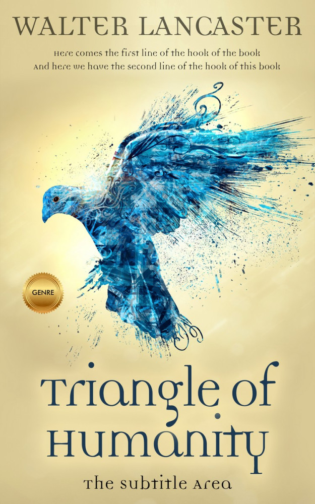 Front view of Hampton #3913 - Premade Religion & Spirituality Book Cover