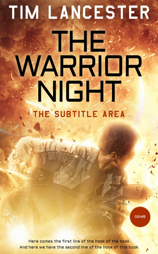 Front view of Di Serria #3938 - Premade Action & Adventure Book Cover