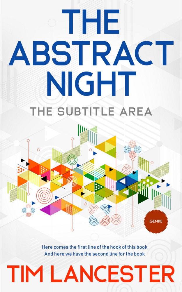 Front view of Desert Storm #3950 - Premade Abstract Book Cover | BookCoverZone