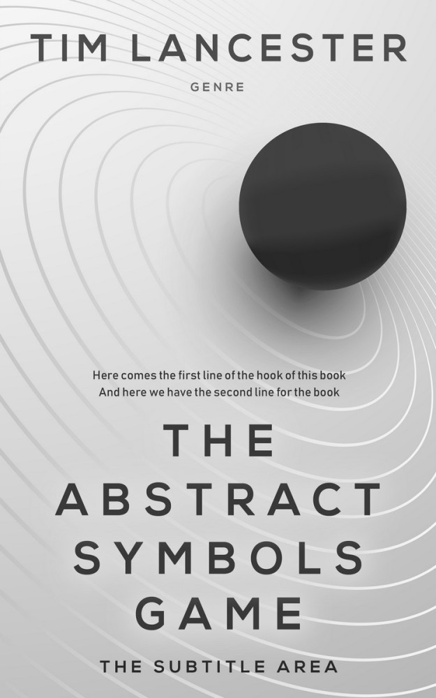 Front view of Alto #3955 - Premade Abstract Book Cover