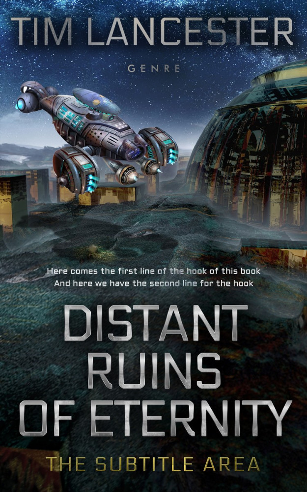 Front view of Ebony Clay #3963 - Premade Science Fiction Book Cover