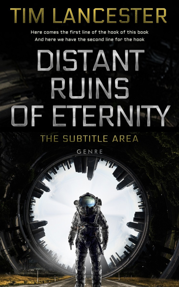 Front view of Quill Gray #3965 - Premade Science Fiction Book Cover