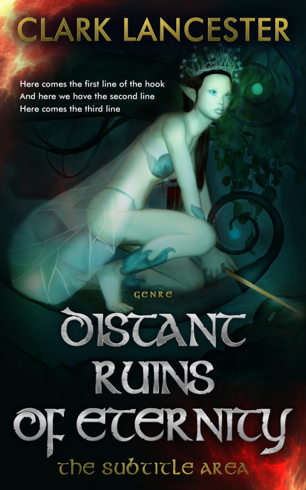 Front view of Aztec #3970 - Premade Fantasy Book Cover