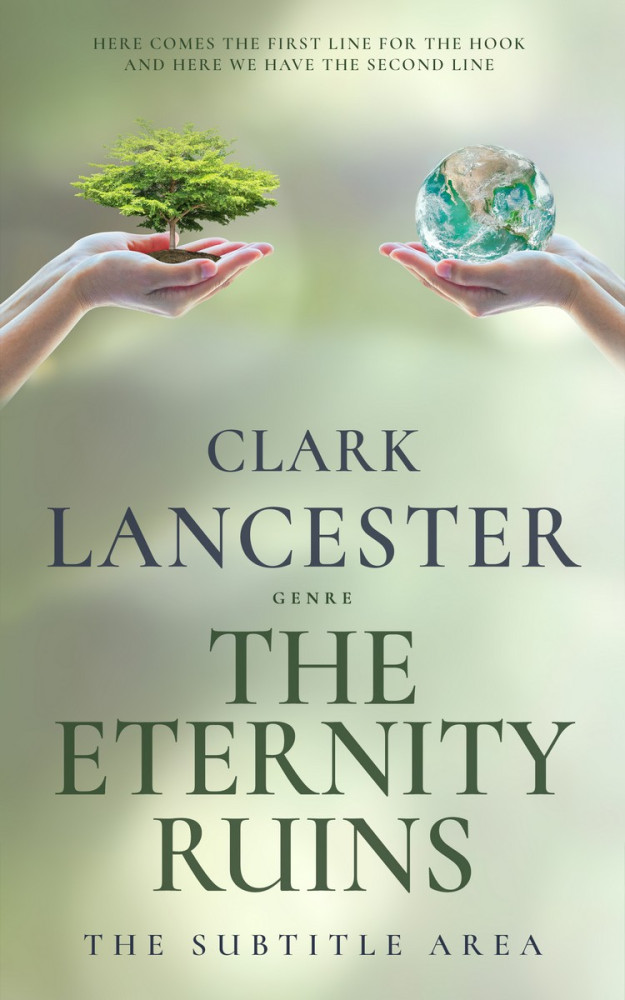 Front view of Pale Leaf #3992 - Premade Science & Nature Book Cover | BookCoverZone