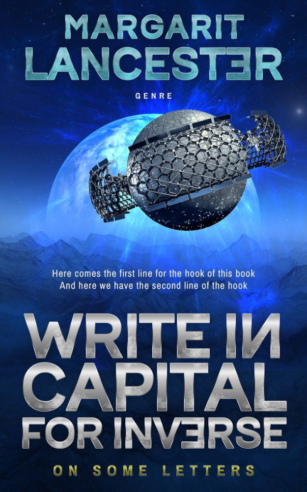 Front view of Blue Zodiac #4004 - Premade Science Fiction Book Cover