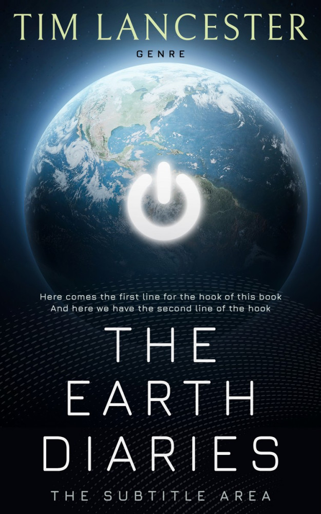 Front view of Geyser #4009 - Premade Science Fiction Book Cover