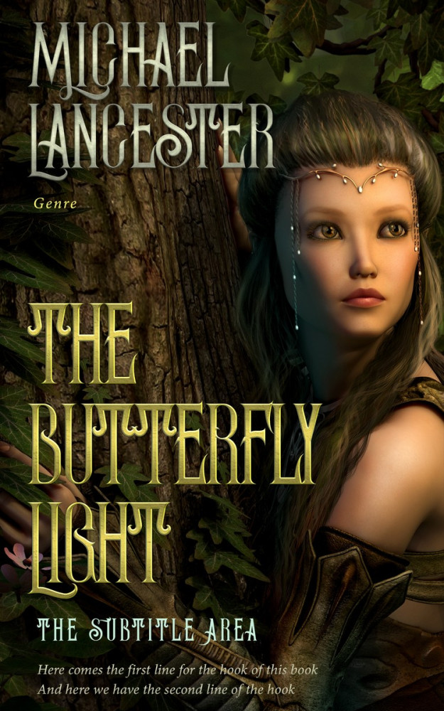 Front view of Eternity #4022 - Premade Fantasy Book Cover