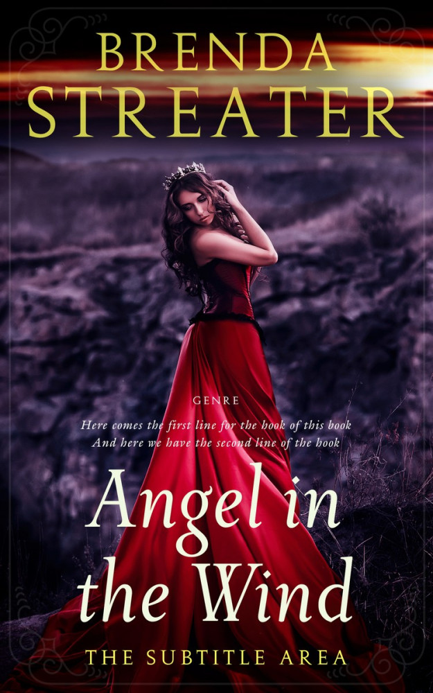 Front view of Revolver #4073 - Premade Romance Book Cover