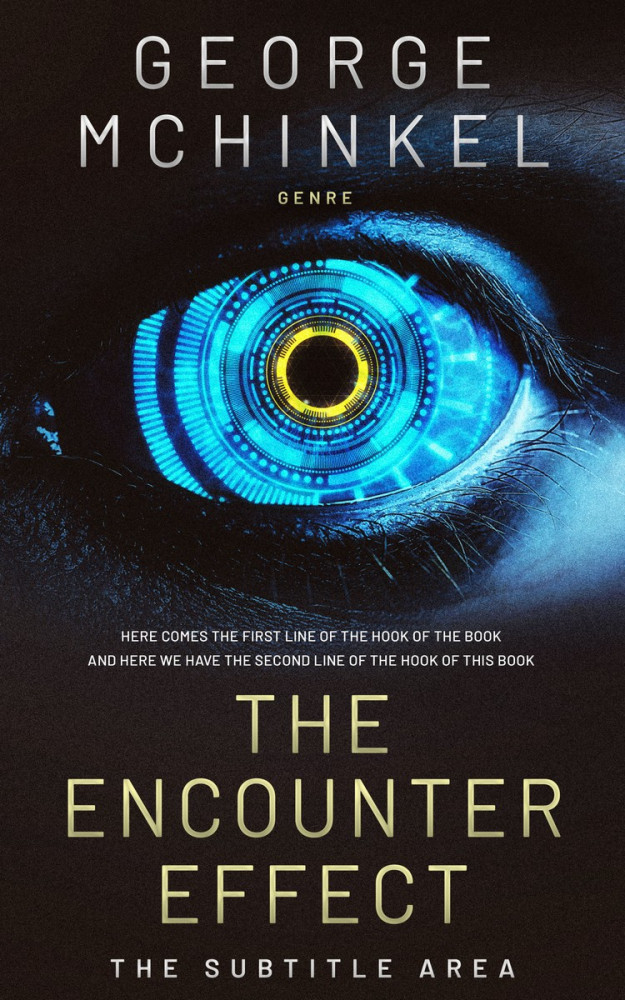 Front view of Thunder #4106 - Premade Science Fiction Book Cover