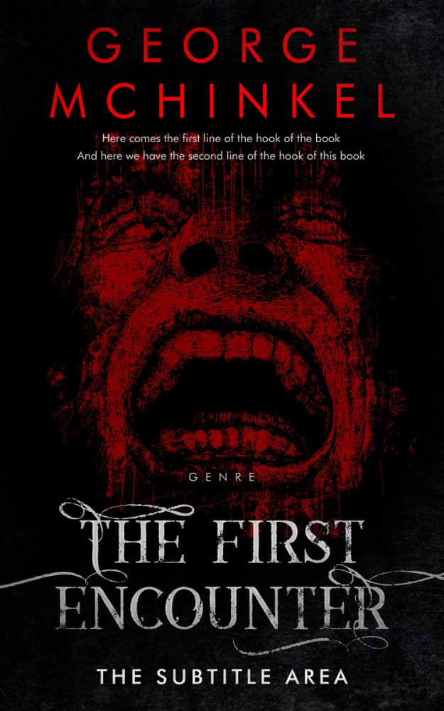 Front view of Cod Gray #4114 - Premade Mystery & Thriller & Suspense Book Cover