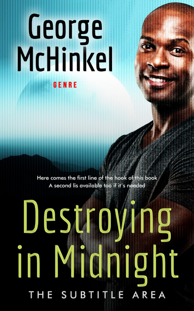 Front view of Cod Gray #4147 - Premade Science Fiction Book Cover