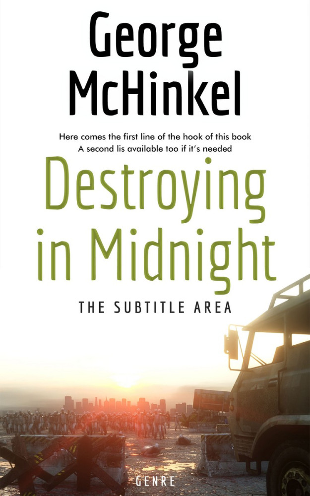 Front view of Lisbon Brown #4149 - Premade Apocalyptica Book Cover