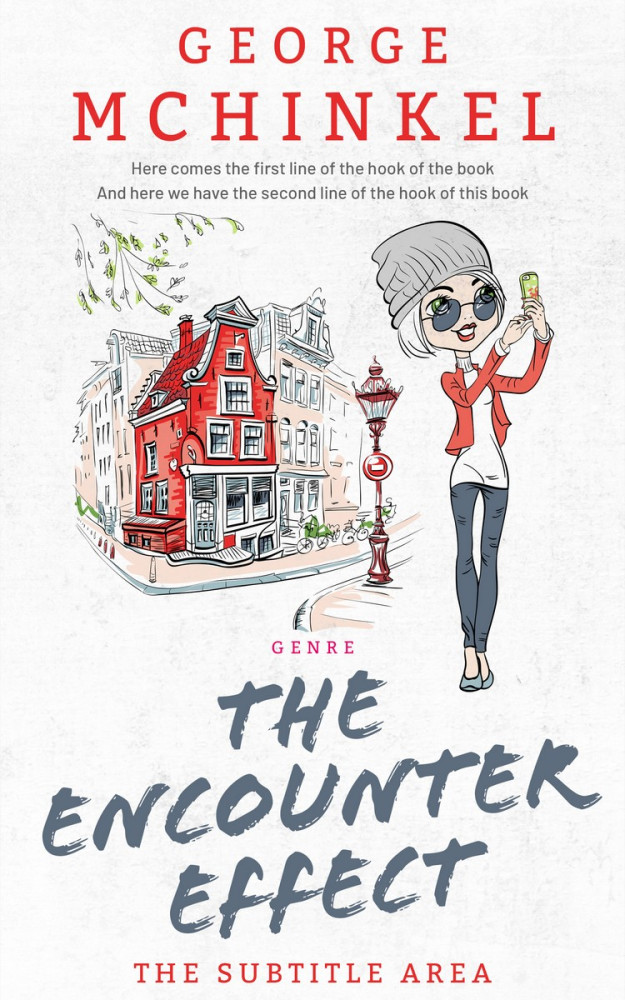 Front view of Hint Of Red #4164 - Premade Teen & Young Adult Book Cover