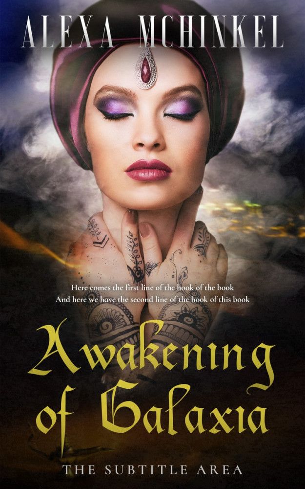 Front view of Cocoa Brown #4217 - Premade Fantasy Book Cover