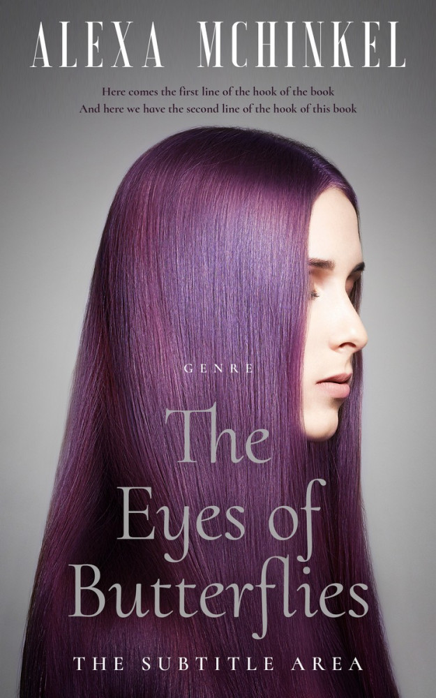 Front view of Old Lavender #4223 - Premade Romance Book Cover