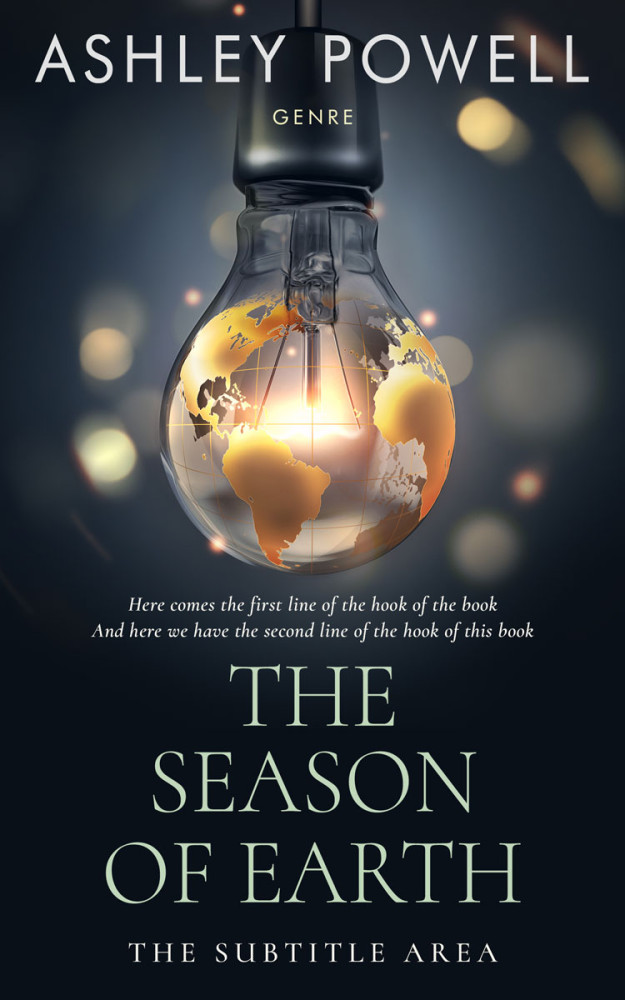 Front view of Ebony Clay #4257 - Premade Abstract Book Cover