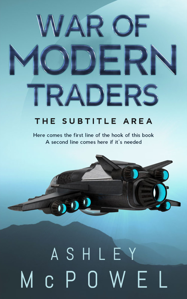 Front view of Glacier #4266 - Premade Science Fiction Book Cover