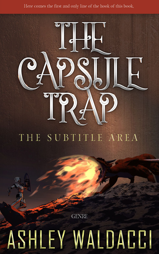 Front view of Cocoa Brown #4299 - Premade Fantasy Book Cover