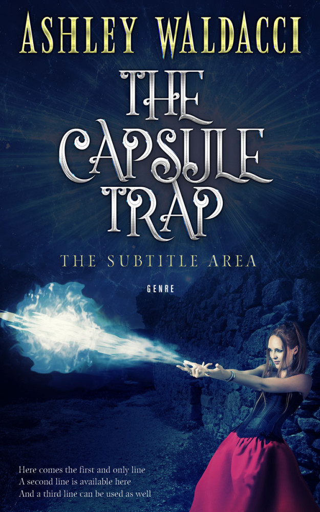 Front view of Bunting #4303 - Premade Fantasy Book Cover