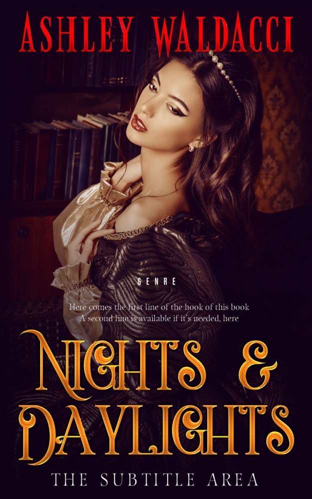 Front view of Aubergine #4314 - Premade Historical Book Cover